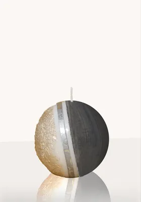 Produktbild von Designkerze Atica  Kugelkerze Anthrazit 80 mm