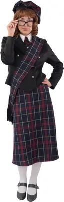 Produktbild von Schottin-Set Deluxe 4-tlg. Highlands Damen Karneval Fasching Kostüm 34-52