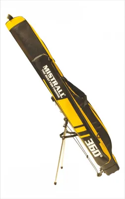 Immagine prodotto di Custodia per canne da pesca MISTRALL 3 scomparti gialla con supporto 150cm