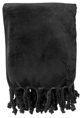 Produktbild von Dutch Decor Wohndecke Flanell-Fleece Florijn 150x200 cm Schwarz
