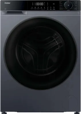 Produktbild von Haier HWD80BP14357GTIT, Frontlader, Freistehend, Anthrazit, Links, Schwarz, Drehregler, Berührung