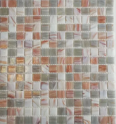 Produktbild von Mosaikfliese Glas Goldensilk hellbeige Wandfliesen Badfliese Duschrückwand Fliesenspiegel MOS54-0104_f | 10 Mosaikmatten