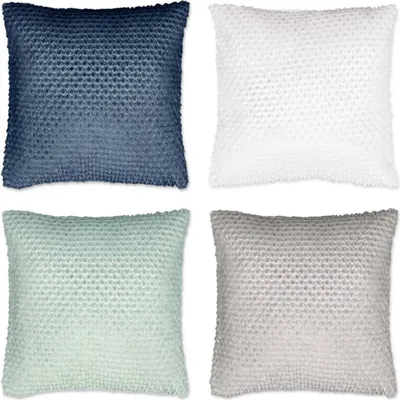 Produktbild von 4er Set Kissenhülle, Kissenbezug LUMI 45x45cm off white weiß blau hellblau grau