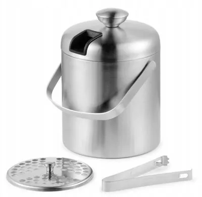 Produktbild von Konighoffer LUGO Eiswürfelbehälter Edelstahl mit Zange 1,3 L