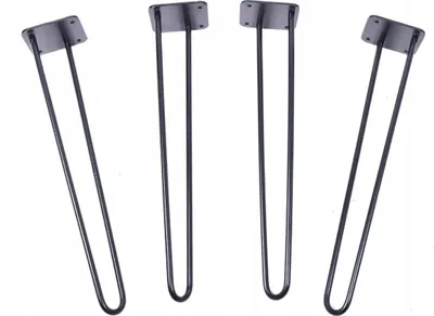 Produktbild von Tischbeine, Bankbeine, Möbelbein, Möbelfüße Metallbeine Hairpin legs 71 cm, 1 Stück