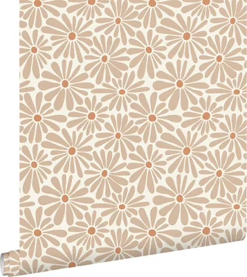 Produktbild von ESTAhome Tapete Gänseblümchen Beige 53 cm x 10.05 m