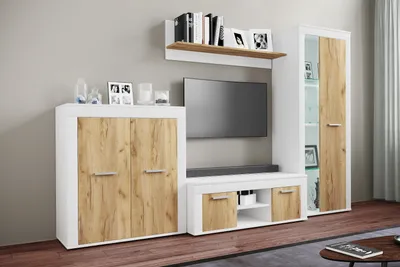 Produktbild von VCM TV Möbel | 4-tlg. Wohnwand mit ausreichend Stauraum | Fernsehschrank | Anbauwand – Usilo L