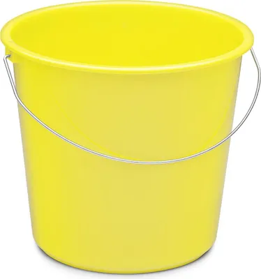 Obrázek produktu pro sada 5 kbelíků pro domácnost o objemu 10 litrů žluté barvy
