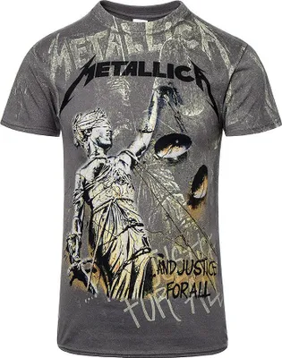 Produktbild von Metallica - "And Justice For All" T-Shirt für Herren/Damen Uni PH1258 (XL) (Grau)