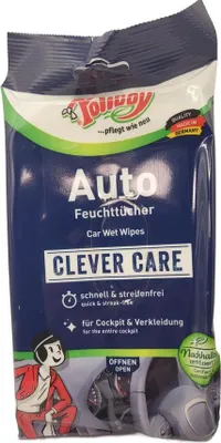 Produktbild von Poliboy Auto Feuchttücher 20 Tücher - Für Cockpit & Verkleidung (1er Pack)