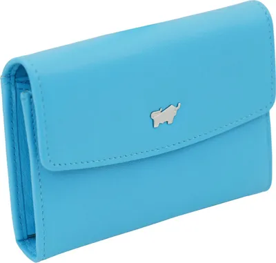 Produktbild von Minigeldbörse JOY RFID Mini Geldbörse slim 3 Kartenfächer blau Damen - Leder