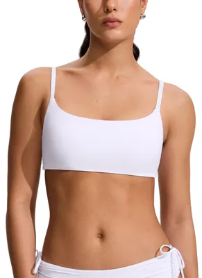Produktbild von CRZ YOGA A-C Scoop Neck Bikini Oberteil Weiss 34