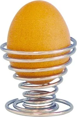 Immagine prodotto di 12 portauova a spirale metallica, dimensioni: 5 x 5 cm