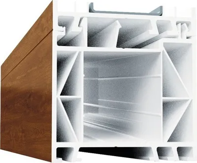 Produktbild von Verbreiterungsprofil 60 mm ARON Basic weiß/goldenoak Länge 2200 mm