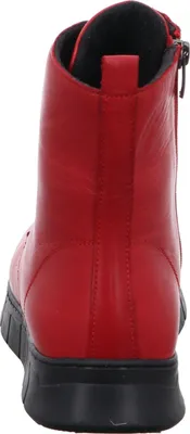 Zdjęcie produktu dla Gemini damskie buty za kostkę sportowa platforma sznurowane buty wykonane ze skóry 343859-02, rozmiar:40 EU, kolor:Czerwony