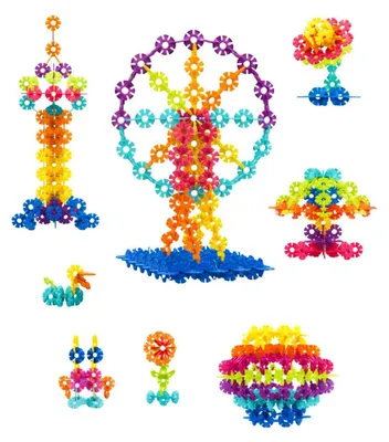 Image de Coffret de construction « Flocons de neige » - 140 pièces