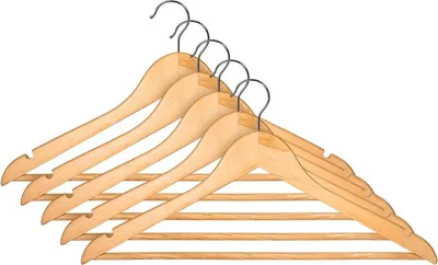 Produktbild von Holzkleiderbügel Lsn001-A Natur 5 Stk