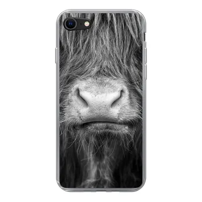 Produktbild von MuchoWow® Handyhülle Schutzhülle Hülle für iPhone SE 2020 Schottischer Highlander - Haare - Tiere Silikon Softcase Handy Hülle - Kartenbesitzer