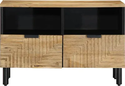 Zdjęcie produktu dla vidaXL Szafka pod TV brązowa 70x33x46 cm lite drewno mango