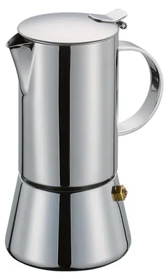 Productafbeelding van Espressomachine voor 4 kopjes | Roestvrij staal, geschikt voor alle warmtebronnen