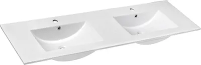 Produktbild von Sapho SLIM Keramik Doppelwaschbecken 150x46cm, Weiß