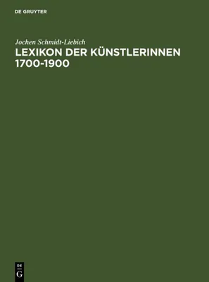 Produktbild von Lexikon der Künstlerinnen 1700-1900