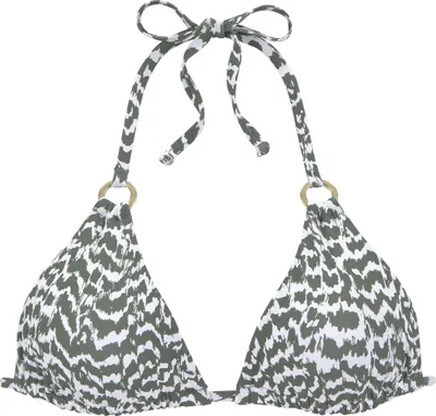 Produktbild von LASCANA Triangel-Bikini-Top Sansa oliv-bedruckt Größe 34 Cup A/B