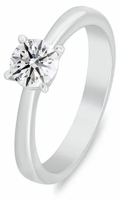Immagine prodotto di Anello di fidanzamento in argento con zirconi RI157W - Circonferenza: 56 mm