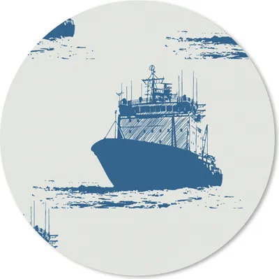 Produktbild von MuchoWow® Mauspad Mousepad Muster - Wasser - Boot 30x30 cm - Mousepads - Maus Mat - Pad - Mausunterlage - Tischunterlage - Schreibtischmatten