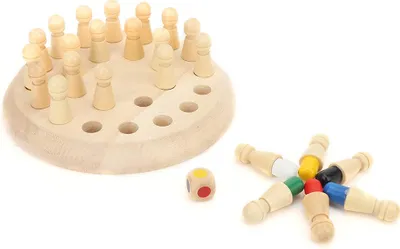 Produktbild von Kind Holz Schach Spielzeug Baby pädagogisches Gedächtnis Training Board Puzzle-Spiel