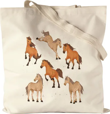 Produktbild von Pferd Stoffbeutel Jutebeutel Canvas Pferde Hengst Stute Hobbie Pferdeflüsterer Pferdeliebhaber Reiten Spirit Reiterin Pony