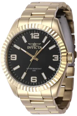 Obrázok produktu pre Invicta Specialty 47458 Pánske Hodinky - Quartz Hnací Mechanizmus - Nerezová Oceľ s Čiernym Ciferníkom - 43 mm