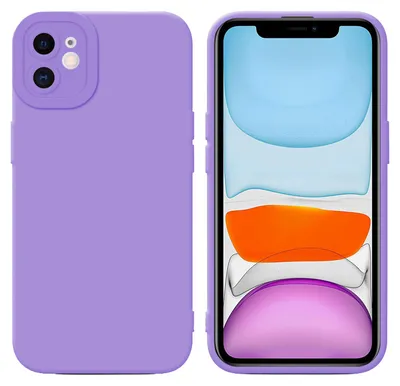 Produktbild von Cadorabo Hülle für Apple iPhone 12 Schutz Hülle in Lila TPU Silikon Etui Case Handyhülle