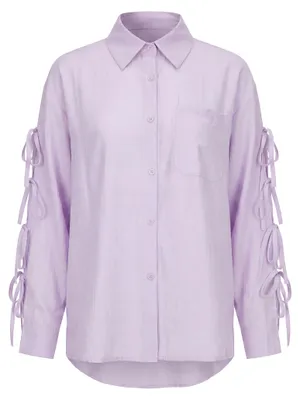 Image de Chemise pour femme SIDONA - couleur lilas, taille S
