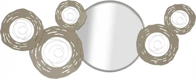 Produktbild von FURNLUX Wandkunst Hopfen Silber 106cm / Hauptfarbe: Silber / Abmessungen: 106 x 48 x 4 cm