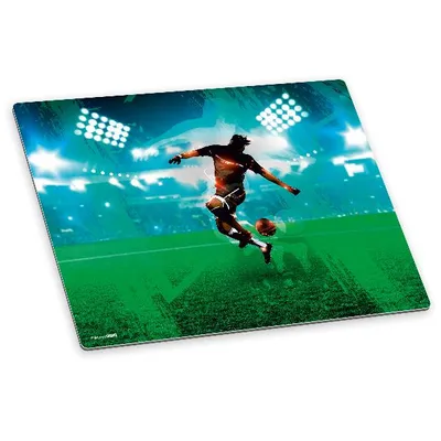 Produktbild von itenga Deluxe Schreibtischunterlage Fußballer 50x40 cm  aus Kunststoff rutschfest