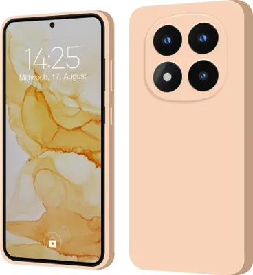 Produktbild von Hülle für Xiaomi Redmi Note 14 Pro+ 5G Case Cover Bumper Silikon Softgrip Schutzhülle Farbe: Rosa