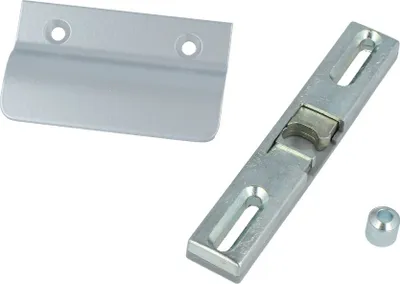 Produktbild von Balkontür-Set Aluminium Balkontürgriff Balkontürschnäpper mit Hülse Alu Ziehgriff Silber