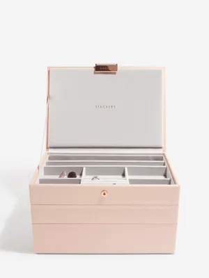 Productafbeelding van STACKERS BLUSH PINK - Sieradendoos - Juwelendoos - Sieradenhouder - Sieraden Organizer