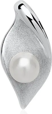 Produktbild von Eleganter Anhänger mit Süßwasserperle matt Silber SP0957