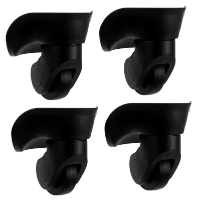 Imagen del producto de 2 ruedas de repuesto silenciosas de ABS para maletas y carritos, con rotación flexible, de color