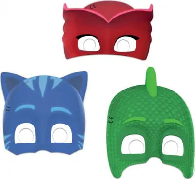 Image de PJ Masks Pyjama Héros Enfants Anniversaire Masques Owlette Catboy Gecko