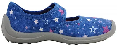 Imagen del producto de Zapatos de marca Fischer, modelo Boogy, para niñas. Zapatillas de estar por casa, color azul, para uso casual