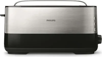 Image de Grille-pain PHILIPS, HD2692/90, Collection Métal, 1 Fente Longue, 950W, Inox, 8 Niveaux de Dorage