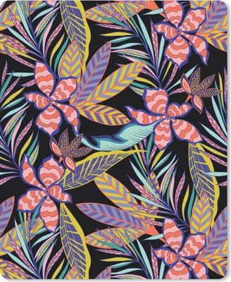 Produktbild von MuchoWow® Mauspad Mousepad Hawaii - Regenbogen - Blumen - Blätter - Psychedelisch 30x40 cm - Mousepads - Maus Mat - Pad - Mausunterlage - Mausmatten