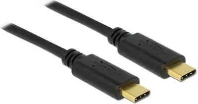 Zdjęcie produktu dla DeLOCK 83043, 0,5 m, USB C, USB C, USB 2.0, 0,48 Gbit/s, Czarny