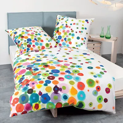 Produktbild von Janine Mako-Satin Bettwäsche modern art 42030-09 multicolor 155x220 cm + 80x80 cm