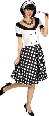 Produktbild von 50er Jahre Polka Dot Kleid Größe: 36-38