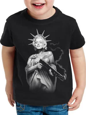 Produktbild von style3 Marilyn Liberty Tattoo T-Shirt Kinder freiheitsstatue USA new york