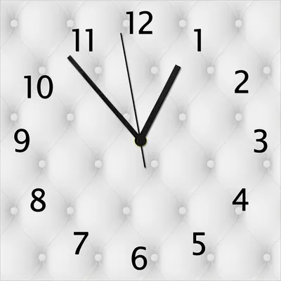 Produktbild von Wallario Design Wanduhr Weiße Ledertür aus Echtglas, Größe 30 x 30 cm